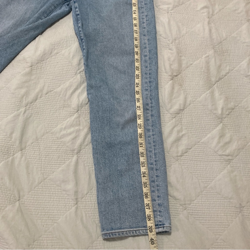 Madewell Distressed Perfect Vintage Jeans 29 Cardine Light Wash Ripped Knee - Picture 16 of 16